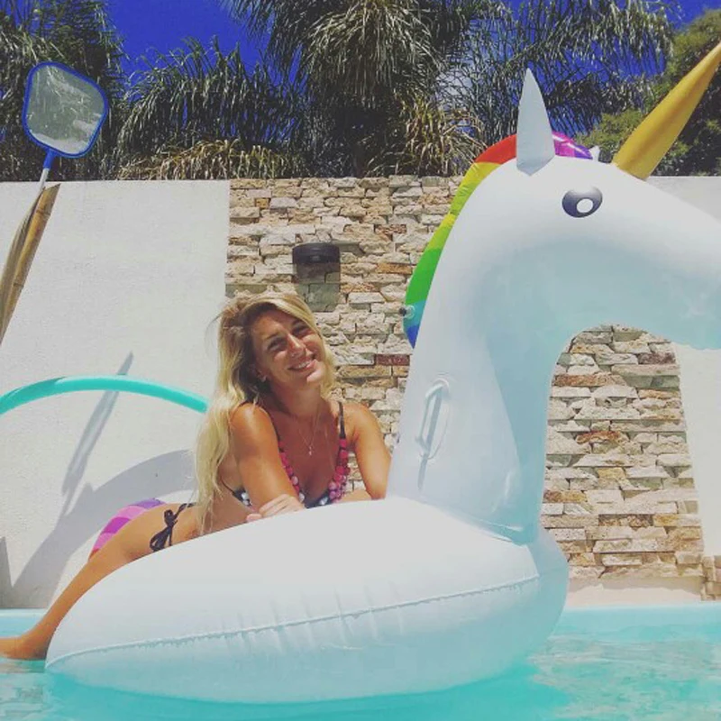 Надувной поплавок для бассейна 200 см|inflatable unicorn pool float|inflatable poolunicorn |