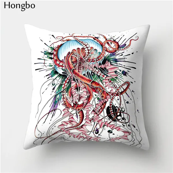 Hongbo 1 шт. красочное Морское Животное осьминог наволочки для подушек для дома наволочка для подушки автомобиля Декор - Цвет: 15