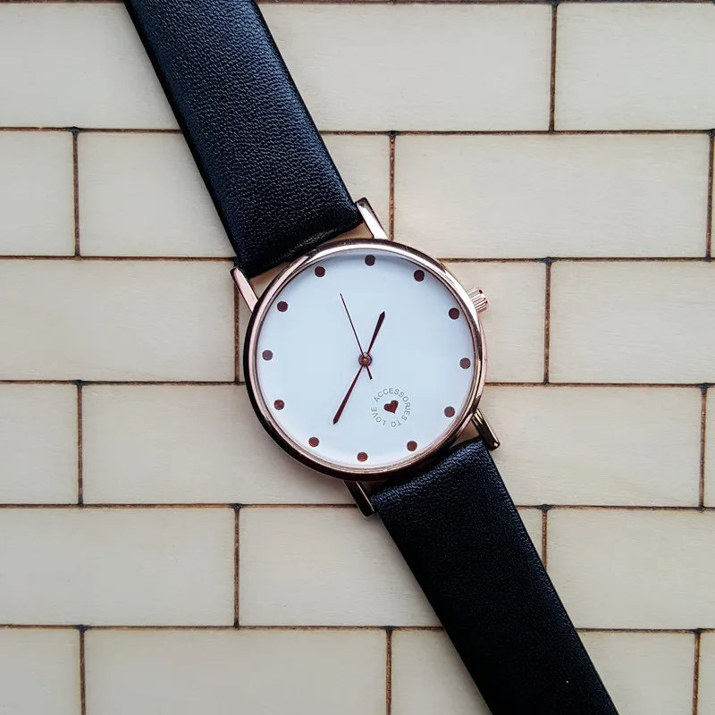 Для женщин часы новинка 2016 года Интимные аксессуары любить бежевый кожаный