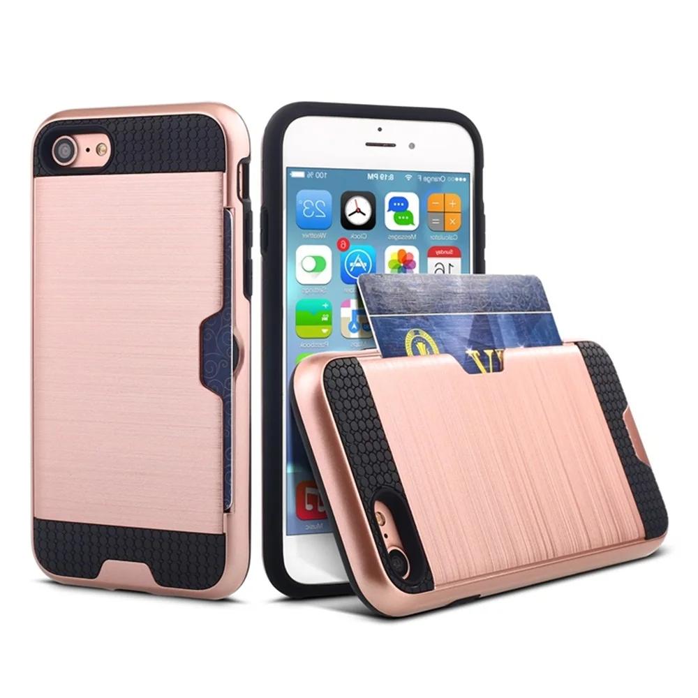 Для Apple iPhone 5S 6s 7 случай 2 в 1 жесткий Пластик ТПУ чехол для телефона A1533 A1633 A1660 A1661 Plus