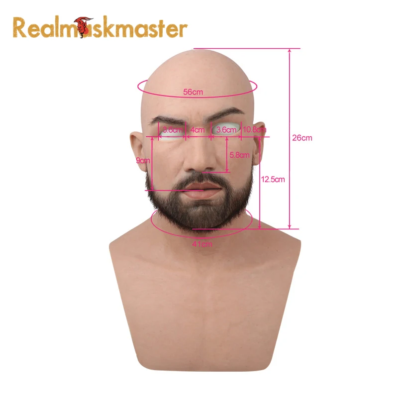Realmaskmaster Мужская латексная Реалистичная взрослая силиконовая маска на все лицо для мужчин маска для вечеринки Косплей Фетиш настоящая кожа