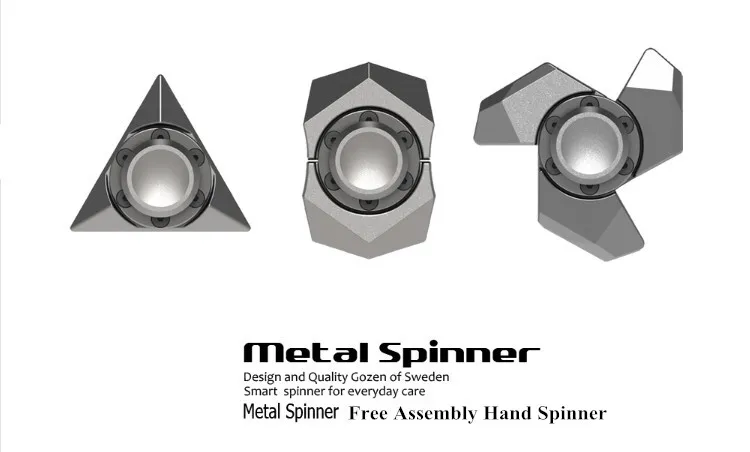 DIY сборка ручной Спиннер металлический EDC Спиннер Tri-Spinner цинковый сплав креативный антистресс помощи AnxietyToy лучшие подарки