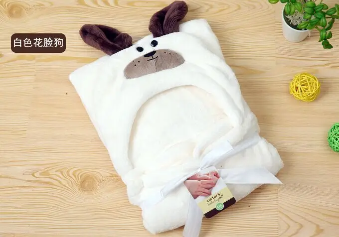 

Hooded Animal Baby Blanket Newborn Bath Towel Bathrobe Cloak Lovely Soft Sleeping
