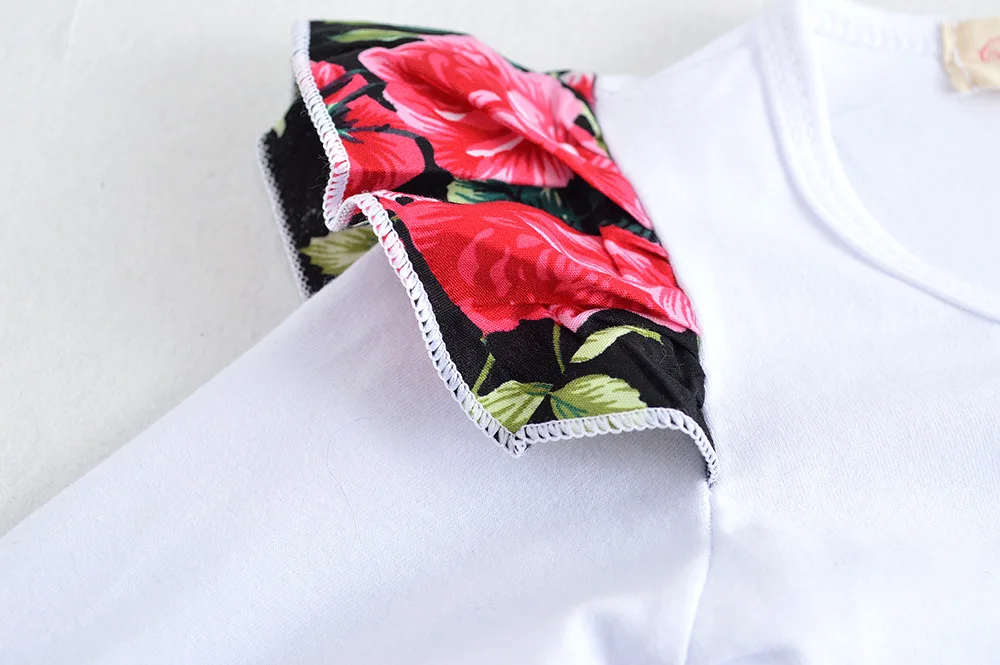 Одежда для новорожденных и маленьких девочек футболка с длинными рукавами штаны