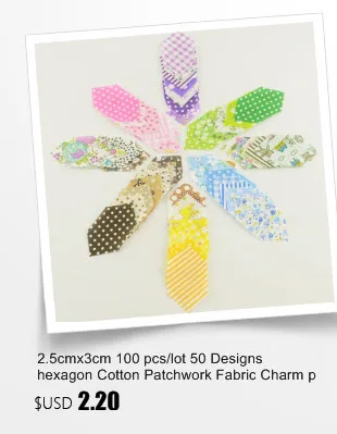 Teramila New Arrivals Colorful Design 7 PCS / Lot 9CMx50CM Sewing Material Cotton Jelly Rolls Strips Plain Fabric Patchwork