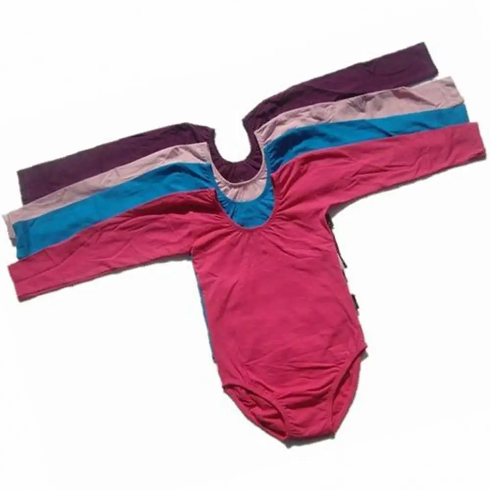 Купальник с длинными рукавами Детский костюм для балета гимнастики катания на