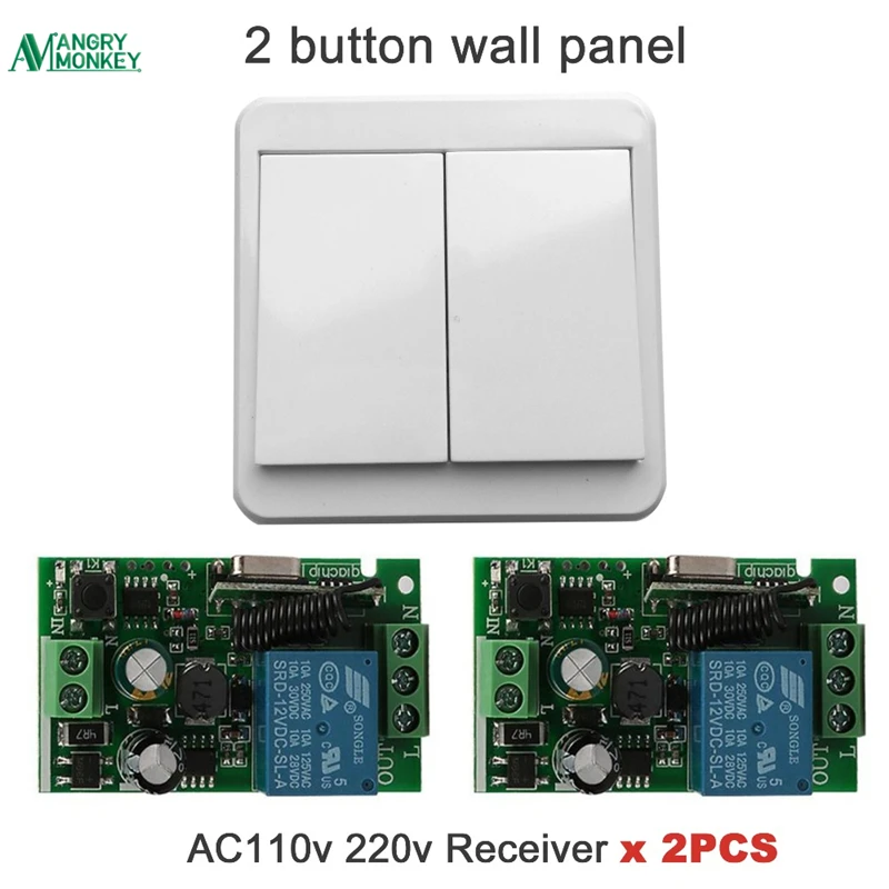 433 Mhz 110 V 220 1CH беспроводной пульт дистанционного управления релейный модуль