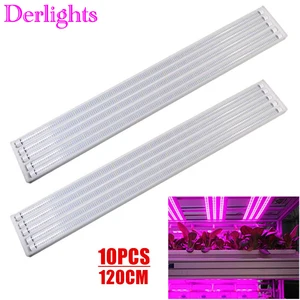 Светодиодная лампа полного спектра для выращивания растений, 120 см, 10 шт.