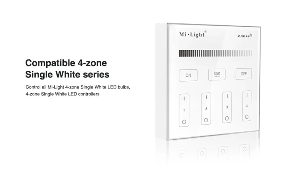 Mi light Сенсорная панель контроллер AC DC 15A умный сенсорный экран переключатель диммер для одного цвета RGBW RGB CCT Светодиодная лента-лампа