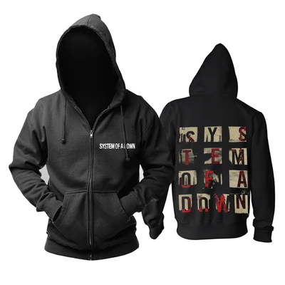 6 видов Системы Of A Down рок толстовки оболочки куртка бренд панк hood by air sudadera chandal hombre