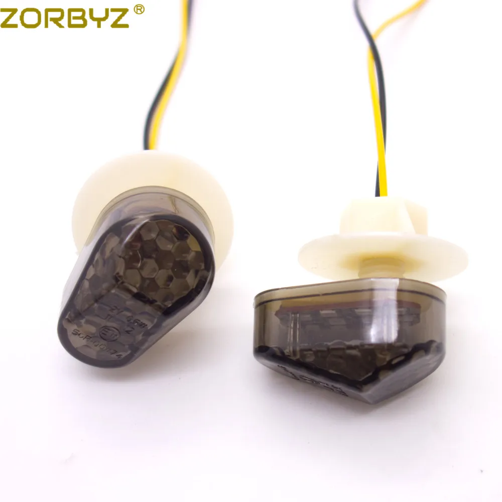 ZORBYZ мотоциклетный дым смыв светодиодный сигнал поворота Янтарный Для Yamaha YZF R6 R1