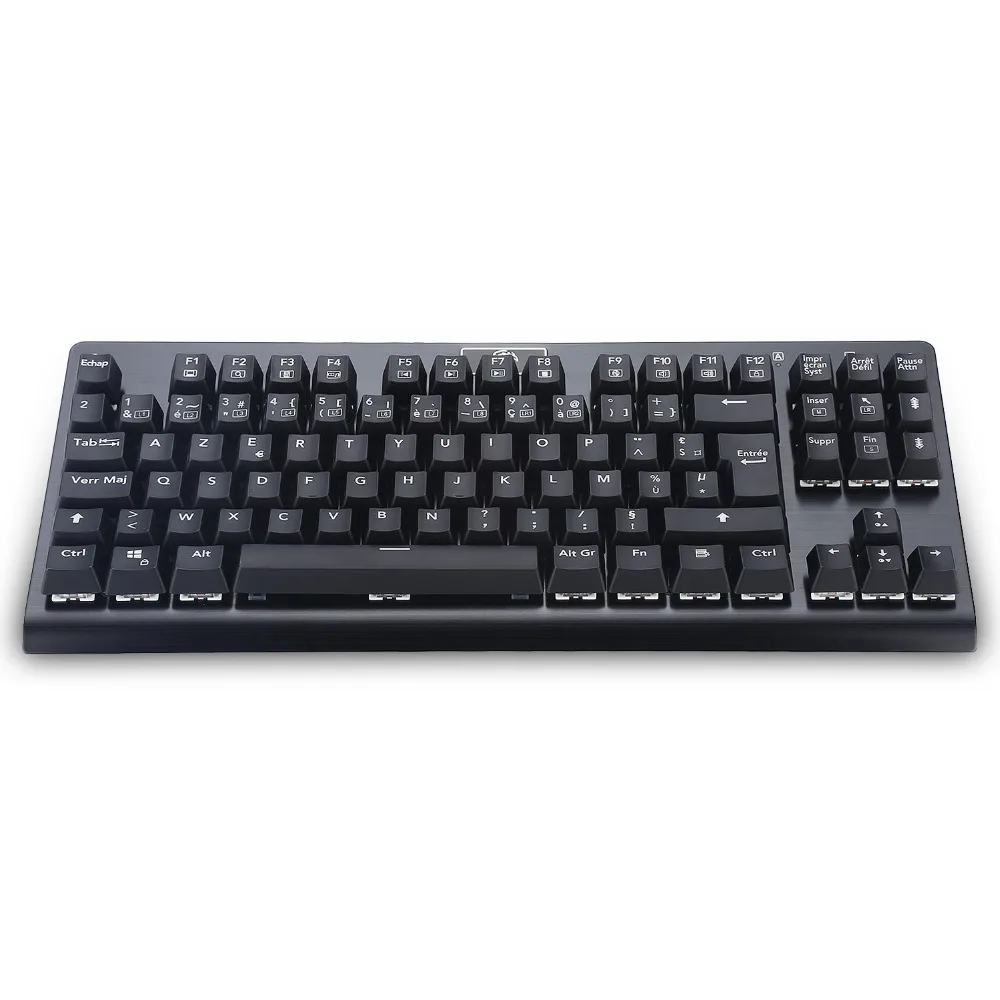 E-YOOSO Z-77 USB Проводная игровая механическая клавиатура эргономичный 88-замок для шкафов панель с Красочная светодиодная подсветка немецкая/французская версия