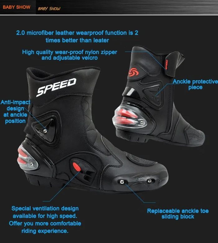 100% Оригинальные ботинки для езды на мотоцикле Обувь велосипеде мотокросса Pro Biker