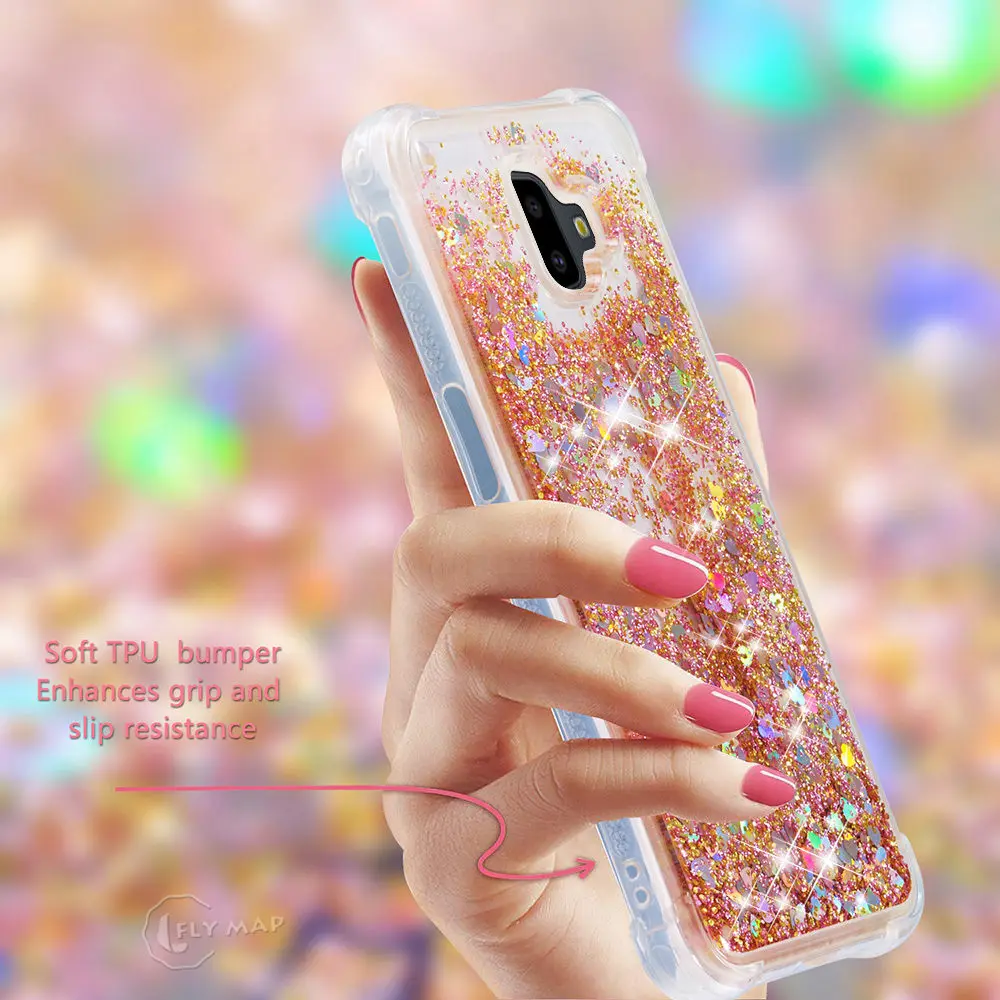 Glitter Stars Case for Samsung Galaxy J6 Plus J6Plus J610F J610FN/DS SM-J610F SM-J610FN/DS Liquid Quicksand Soft TPU Back Cover |