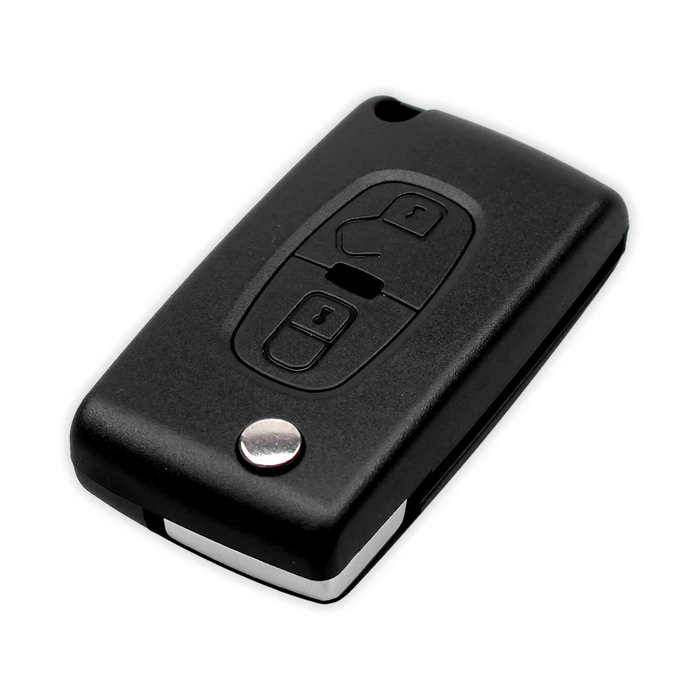 KEYYOU 2 кнопки брелок автомобильный ключ чехол откидная оболочка ключа дистанционного управления для peugeot 4007 ET 4008 для Citroen C-Crosser C4 Fob MIT-11R blade