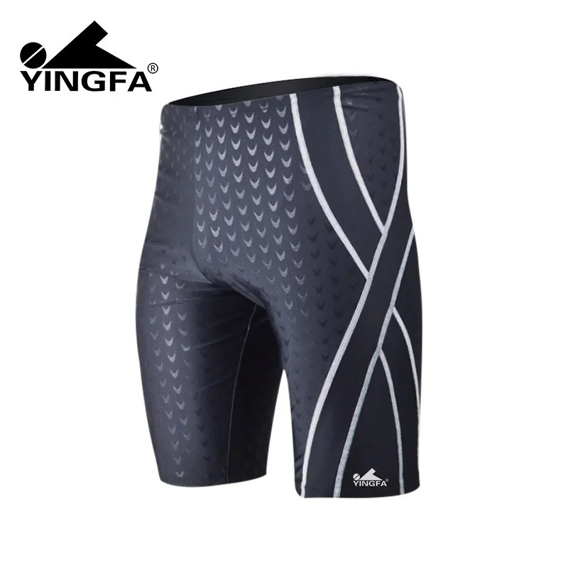 Yingfa sharkskin для мальчиков мужчин длинные гонки одежда заплыва jammers плавки шорты
