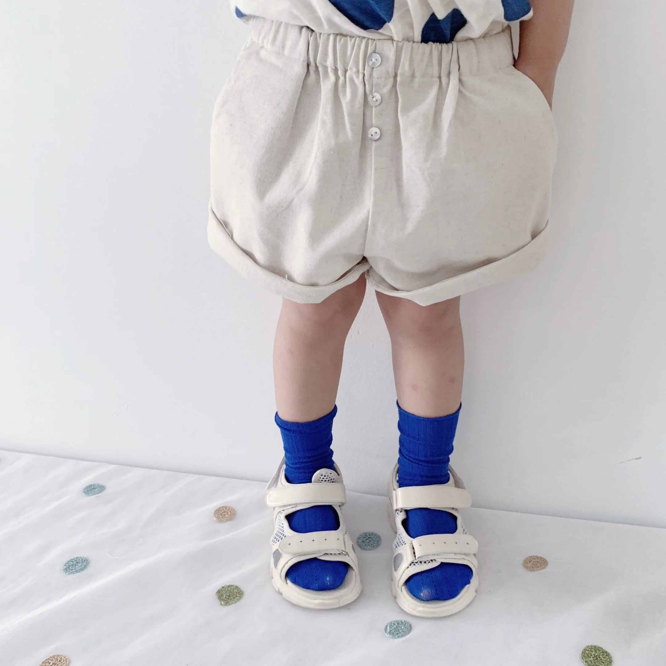 Детские штаны Новые летние шорты для малышей одежда из хлопка тонкие маленьких