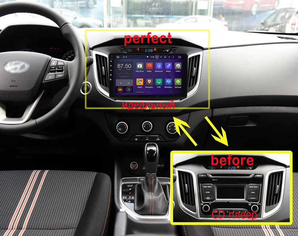 2 DIN Автомобильный GPS dvd плеер для Hyundai IX25 creta 2014 2015 2016 стерео Android 6.0 Россия навигации