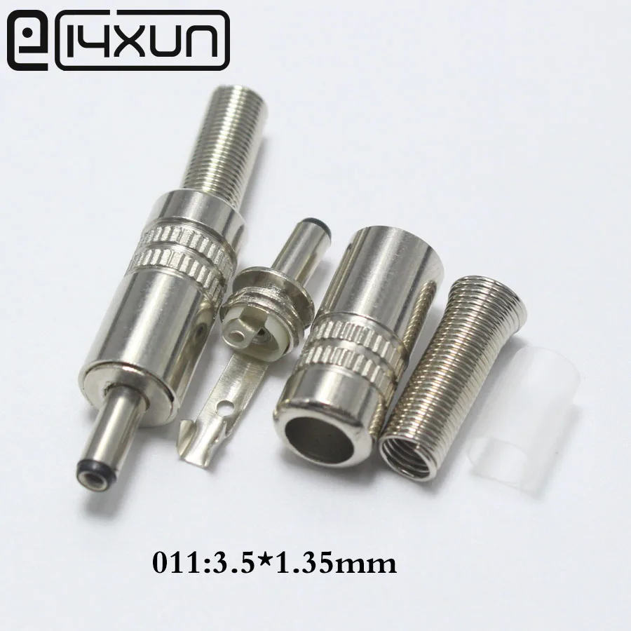 EClyxun 10 шт. металлический 3 5x1 35 мм 5*1 DC разъем питания|male power connector|male dc connectormale plug |