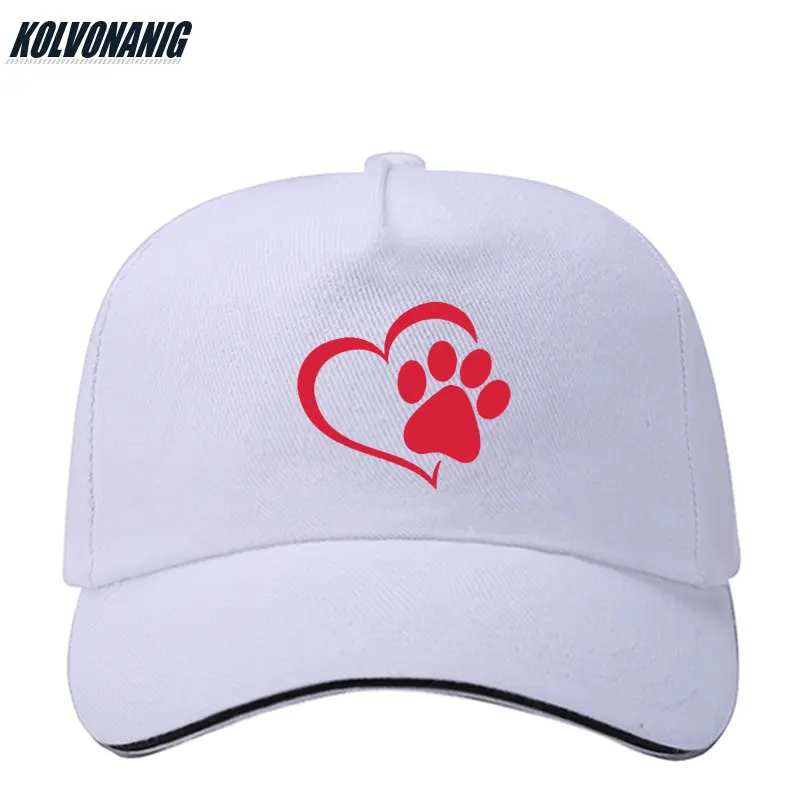 KOLVONANIG 2019 летние хлопковые кавайные унисекс головные уборы с принтом Love Cat Paw