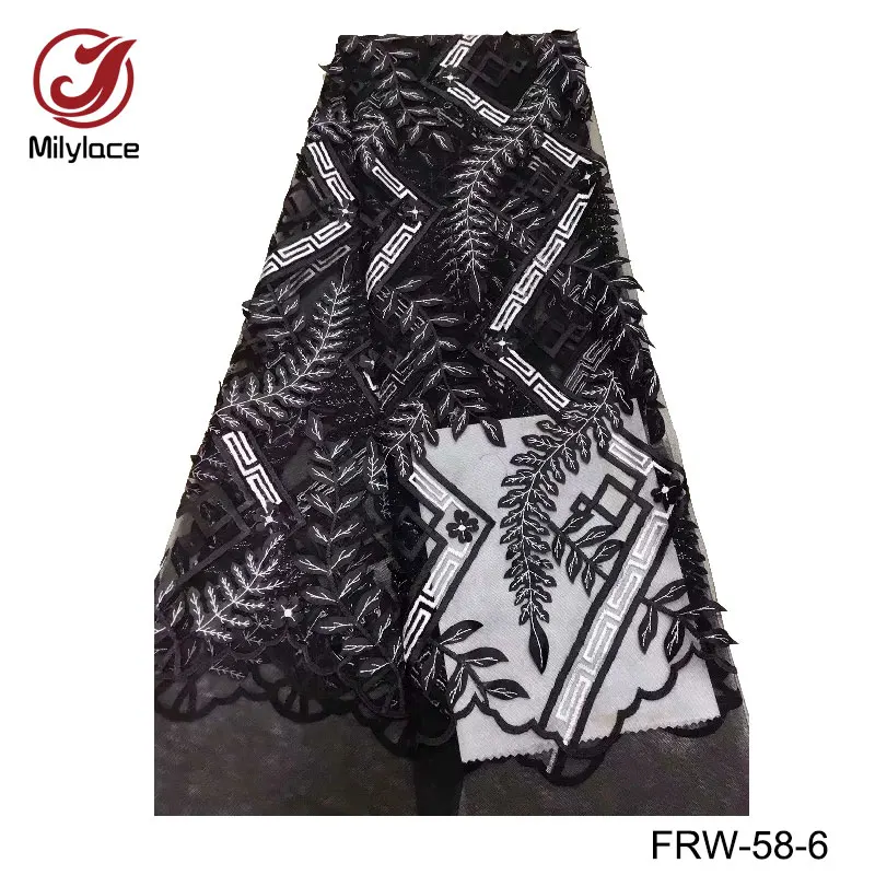 

Beautiful french lace wedding dress fabric high quality african lace fabric special nigerian embrodiery lace fabrics FRW-58