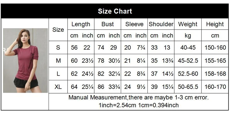 Workout Tops for Women Sport Shirt Fitness Clothing Athletic Gym Shirts Yoga Tshirt Sportswear Women's Sports T-Shirts | Спорт и