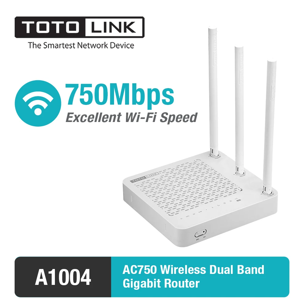 TOTOLINK A1004 750 Мбит/с двухдиапазонный беспроводной гигабитный Wi-Fi роутер 11AC домашний беспроводной повторитель/Мост, поддержка расширения ВПН/Wi-Fi