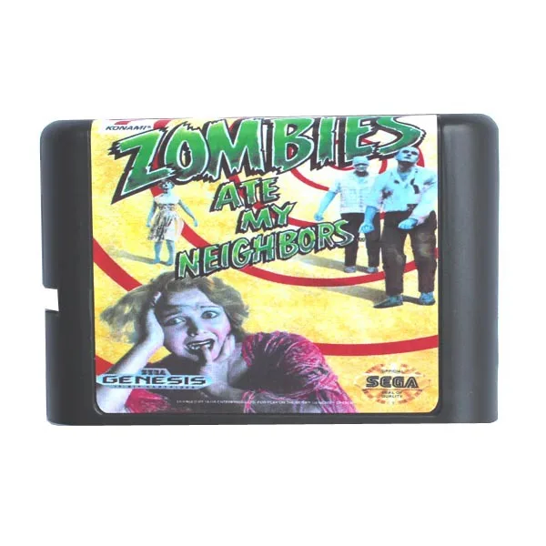 Игровой картридж Sega MD карта Zombie Ate My Neighbors для 16 битной игры система Megadrive Genesis|sega md