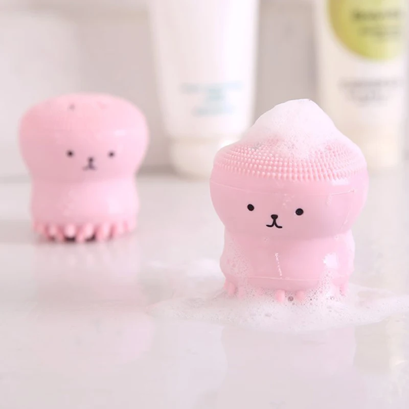 1 шт. мягкая силиконовая кисть для мытья лица Очищающая щетка чистки пор