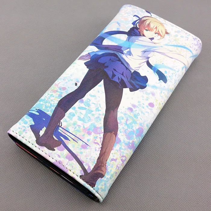 Длинный стильный бумажник из искусственной кожи с красочной печатью Fate stay night Shirou