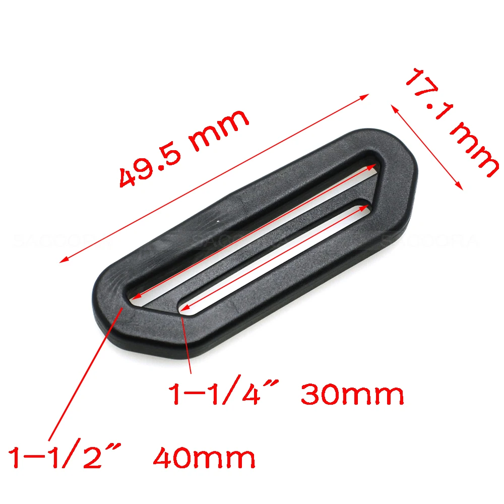 30 мм пластиковый пакет аксессуары Соединительный слайдер Регулируемая пряжка