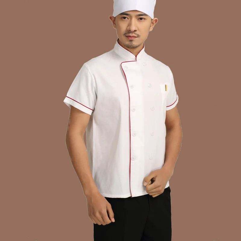 Одежда для кухни шеф повара с коротким рукавом новое поступление|chef jacket|food