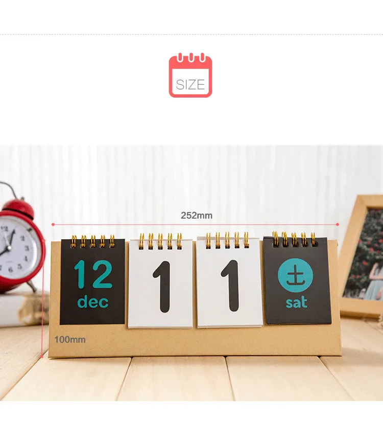 2018 Настольный календарь на заказ Корейская версия обратного отсчета Творческий