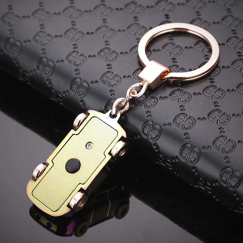 Новый высококачественный металлический брелок для ключей женщин и мужчин кольцо
