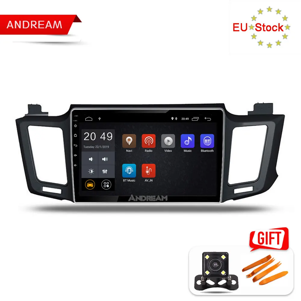 10 1 дюймовый экран Android 2013 четырехъядерный процессор GPS навигация для TOYOTA RAV4 2014 2016