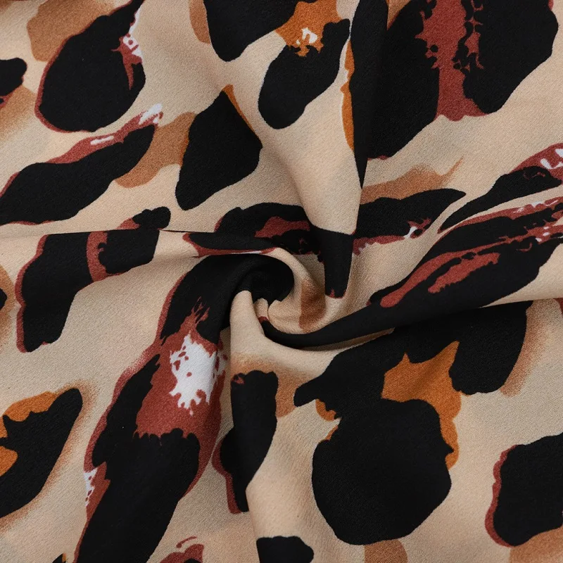 Newest Women Chiffon Leopard Print Maxi Skirt Ladies High Waisted Summer Long Skirts Fashion Leopard skirts womens