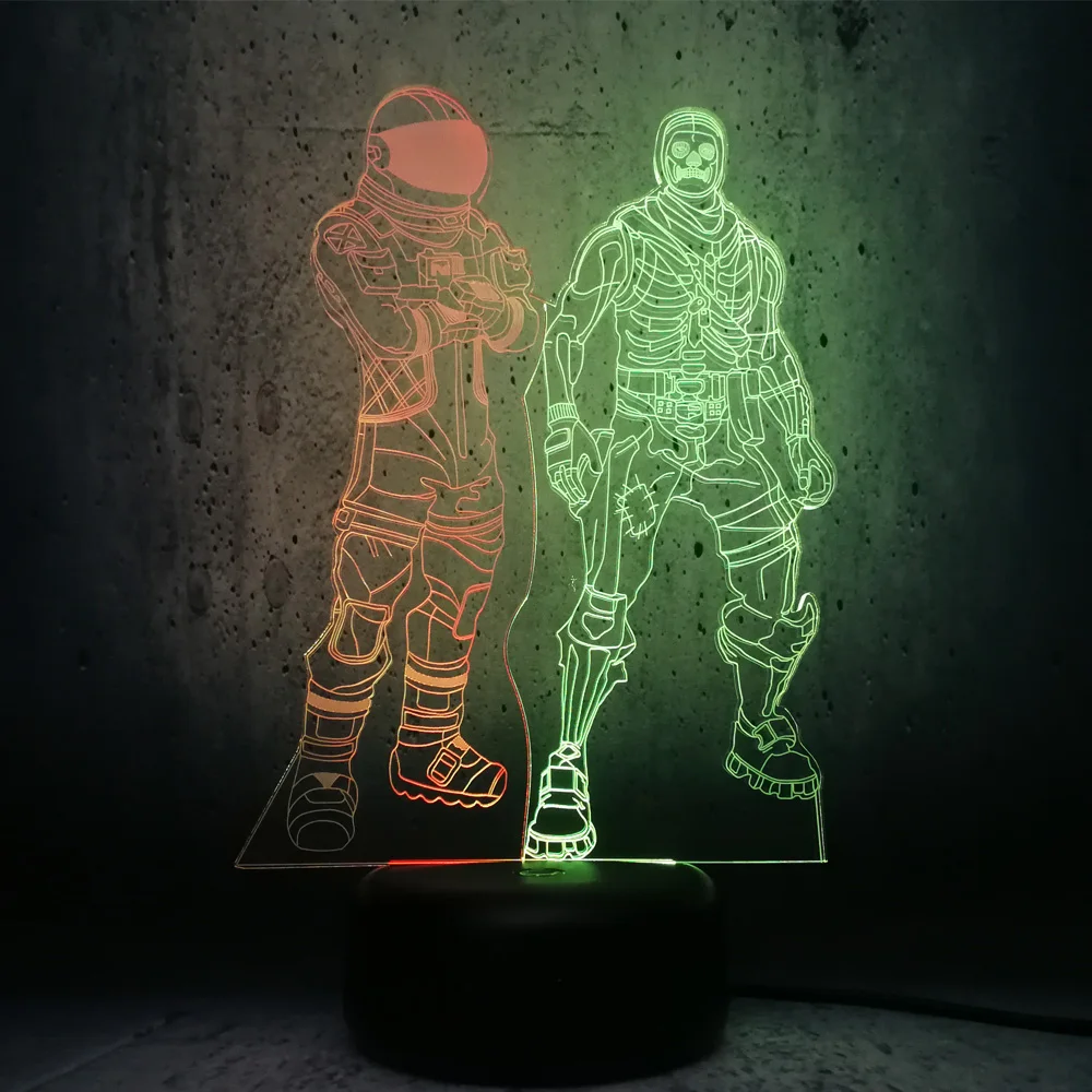 Светодиодный светильник для ролевых игр DARK VOYAGER и Trooper с черепом 3D смешанный