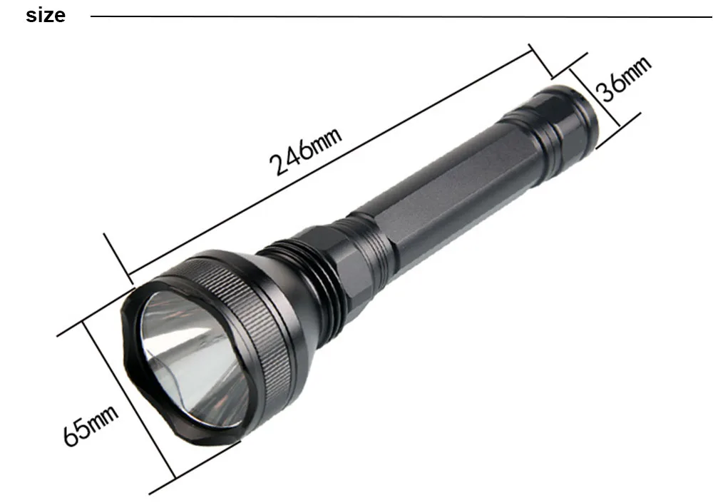 Светодиодный тактический фонарь CREE XHP50/XHP70, высокая мощность, 3000 лм, высокооксидный алюминиевый сплав, длинный фонарь, светодиодный фонарь