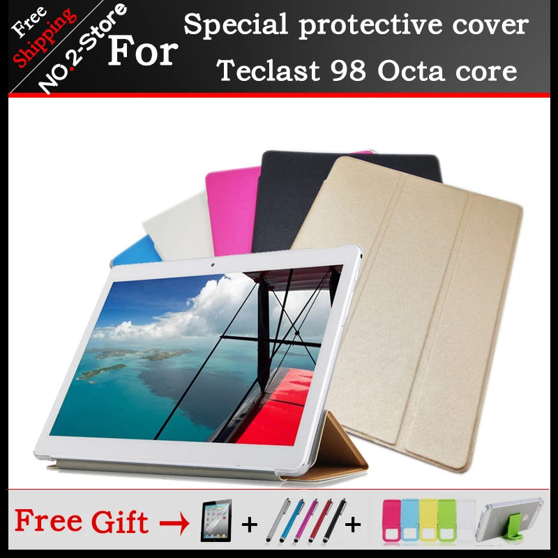 Ультратонкий чехол книжка из искусственной кожи с подставкой 3 сложения для Teclast