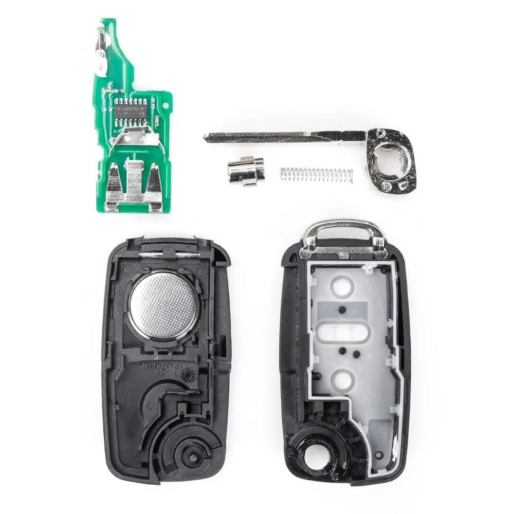 VDIAGTOOL складной Смарт Флип с 3 кнопками для VW Volkswagen PASSAT Polo Skoda Seat 1J0959753DA 434 МГц ID48|Ключ