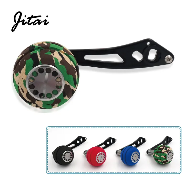 JITAI Aluminum Alloy China Fishing Reel Rocker Left Hand Right Handle Interchangeable Replacement For Baitcasting Fishing Wheels