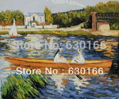 

Canvas Wall Painting for Living Room Boating on the Seine Auguste Renoir Oil Painting Reproduction 100% Handmade