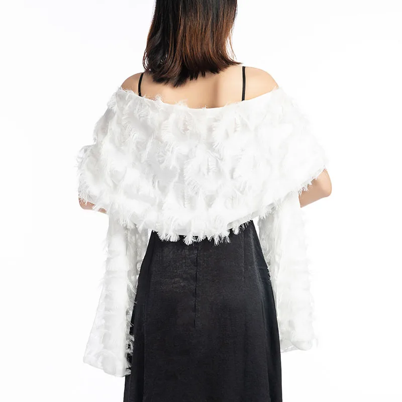 Высокое качество женский шарф и шали маленькие шарфы с кисточками вечерние 190*50