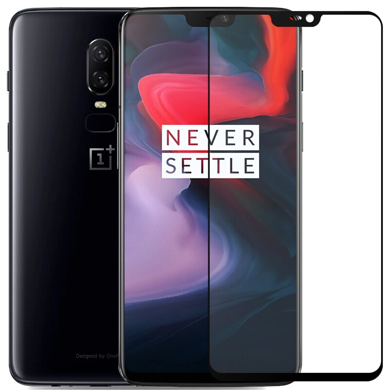 Oneplus 6T закаленное стекло Mofi защита экрана 9H 2.5D жесткий черный край Передняя