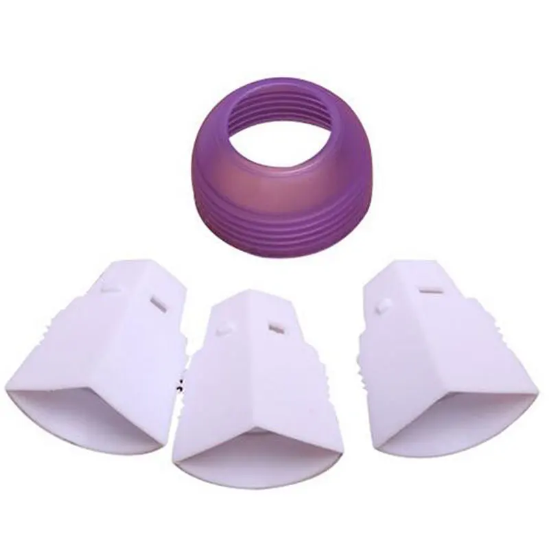 3 отверстие цвета глазури трубопроводов сумка насадки конвертер адаптер торт