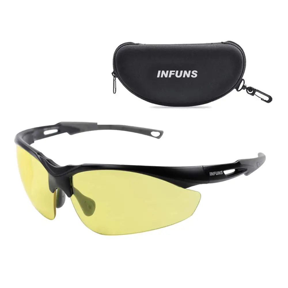 Защитные очки для защиты от запотевания, защита от УФ 400 - Цвет: yellow lens