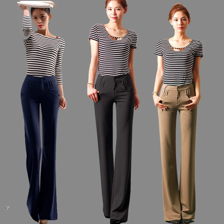 

2020 autumn and winter fashion Casual plus size loose brand female women ladies girls wide leg clothes trousers pants