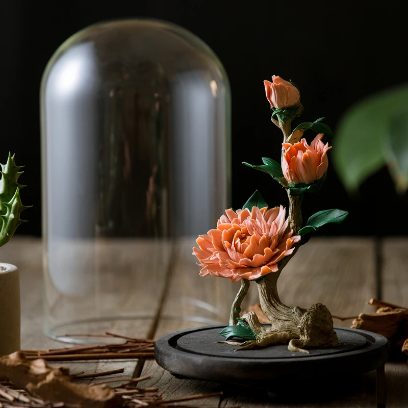 Китайский стиль Керамика Пион цветок украшения дома Гостиная цветы ручной