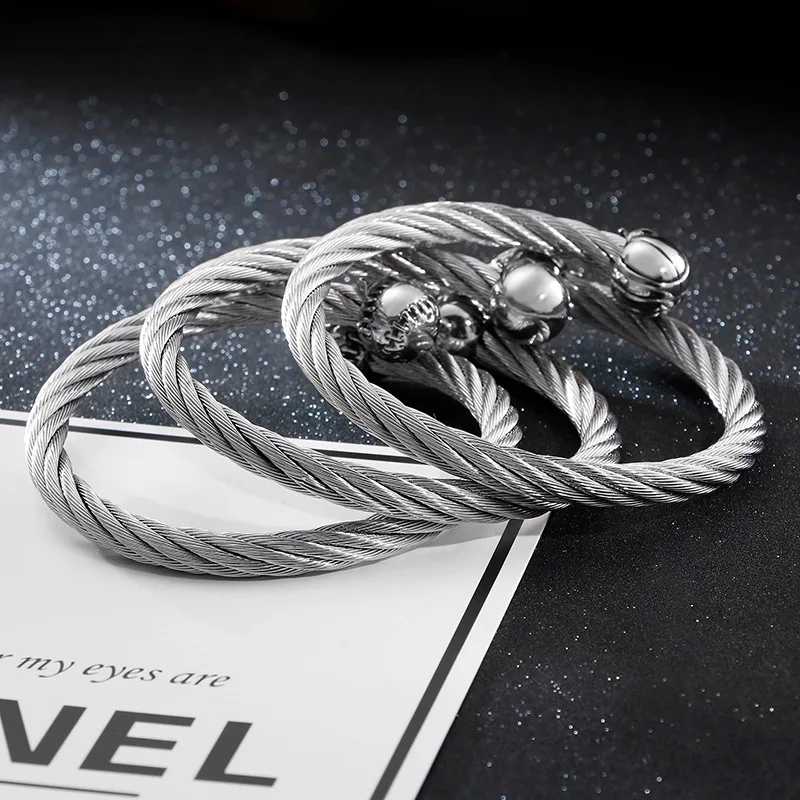 

Мужской браслет из нержавеющей стали, в европейском и американском стиле, в стиле панк