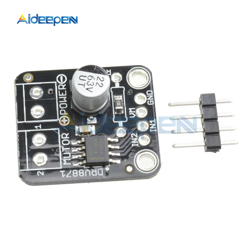 DRV8871 h-мост щеткой DC мотор драйвер Breakout плата для Arduino PWM управления 3.6A Макс Внутренний ток Sense 6,5 В до 45 в